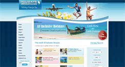 Desktop Screenshot of holidaysallinclusive.com